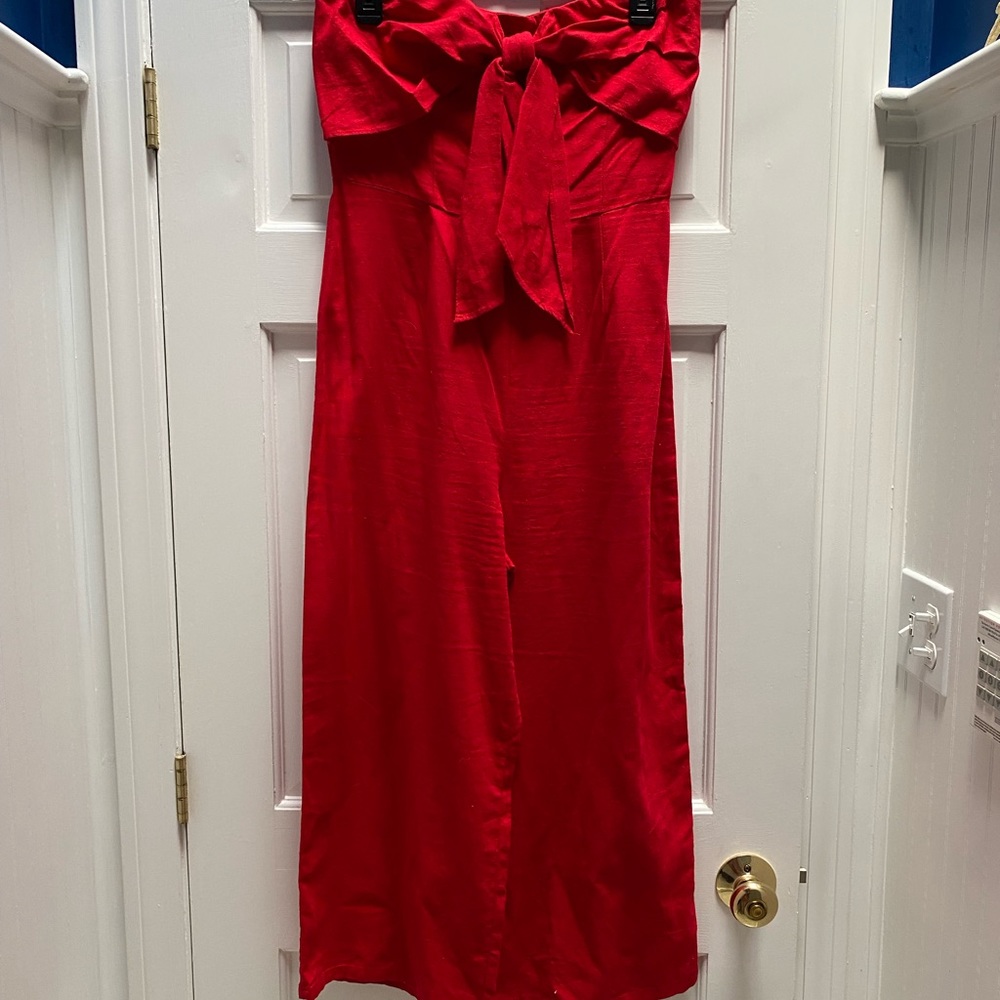 Red jumpsuit